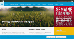 Desktop Screenshot of developpementdurable.be