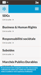 Mobile Screenshot of developpementdurable.be