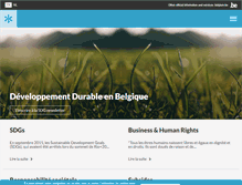 Tablet Screenshot of developpementdurable.be